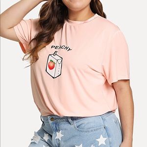 🍑 Peachy Graphic Print Tee 🍑